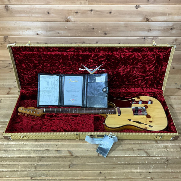 Fender Custom Shop Artisan Knotty Pine Telecaster Thinline - Aged Natural
