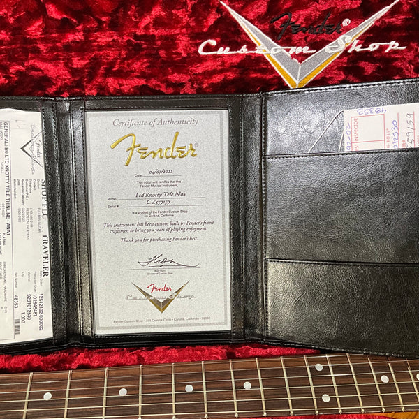 Fender Custom Shop Artisan Knotty Pine Telecaster Thinline - Aged Natural