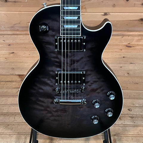 Gibson Mark Morton Les Paul Modern Quilt Electric Guitar - Translucent Ebony Burst Stain