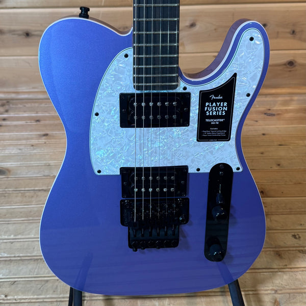 Fender Limited Edition Player Fusion Telecaster HH Floyd Rose Electric Guitar - Aura Metallic