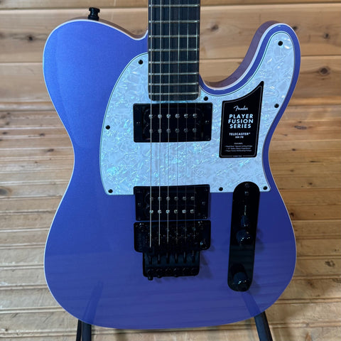 Fender Limited Edition Player Fusion Telecaster HH Floyd Rose Electric Guitar - Aura Metallic