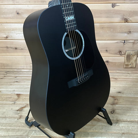 Martin DX Johnny Cash Acoustic Guitar - Jett Black