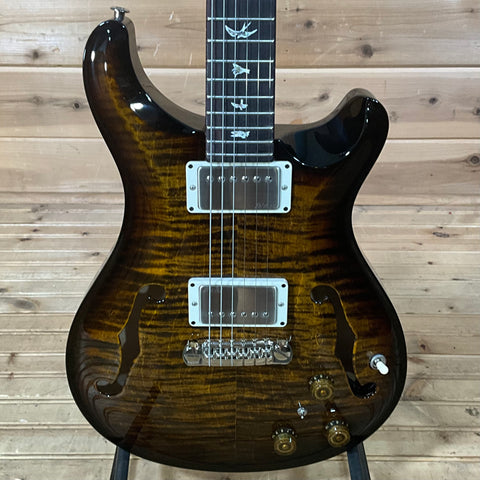 PRS Hollowbody II Piezo Electric Guitar - Black Gold Wrap Around Burst