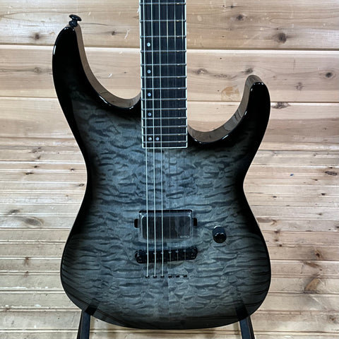 ESP LTD M-1001NT QM Electric Guitar - Charcoal Burst