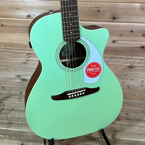 Fender Newporter Player Acoustic Guitar - Surf Green