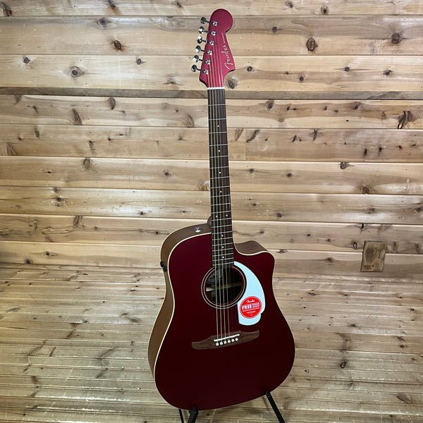 Fender Redondo Player Acoustic Guitar - Candy Apple Red