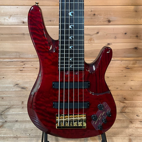 Yamaha TRBJP2 John Patitucci Signature Electric Bass Guitar - Translucent Dark Red