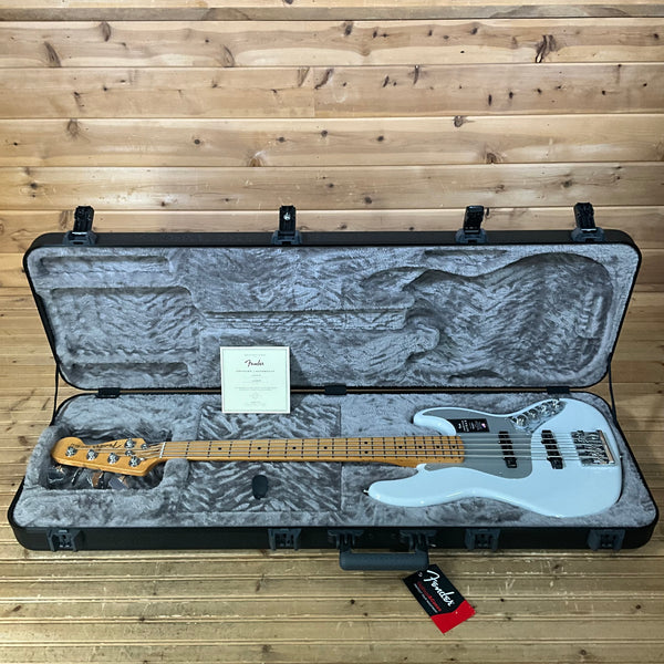 Fender American Ultra II Jazz Bass V Electric Bass Guitar - Avalanche