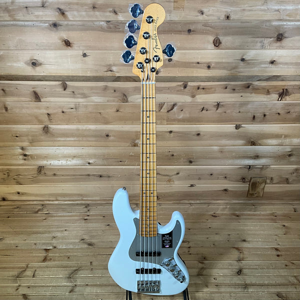 Fender American Ultra II Jazz Bass V Electric Bass Guitar - Avalanche
