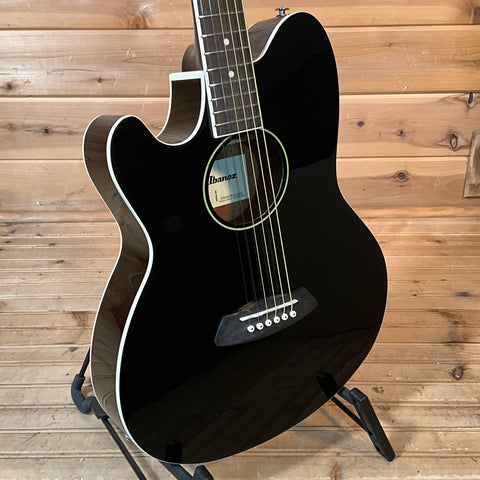 Ibanez TCY10E Acoustic Guitar - Black High Gloss