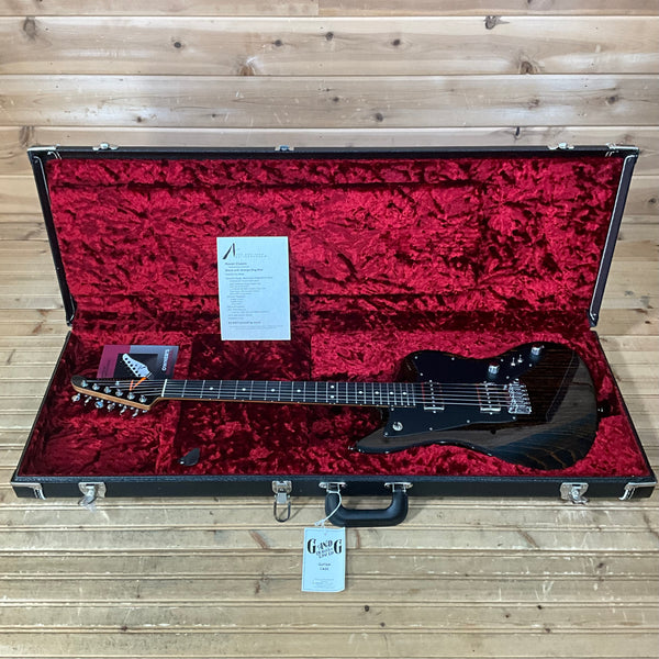 Tom Anderson Raven Classic Electric Guitar - Black with Orange Dog Hair