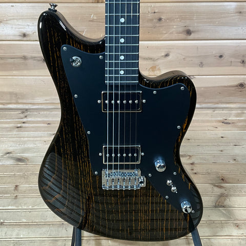 Tom Anderson Raven Classic Electric Guitar - Black with Orange Dog Hair