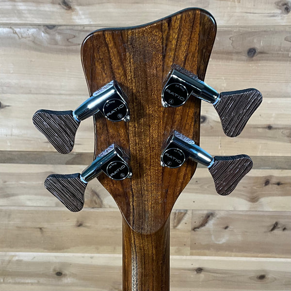 Warwick Masterbuilt Star Bass II Bubinga 4-String Electric Bass - Natural Transparent Satin