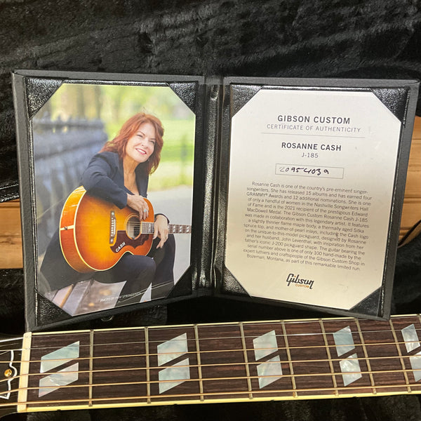 Gibson Rosanne Cash J-185 Acoustic Guitar - Heritage Cherry Sunburst