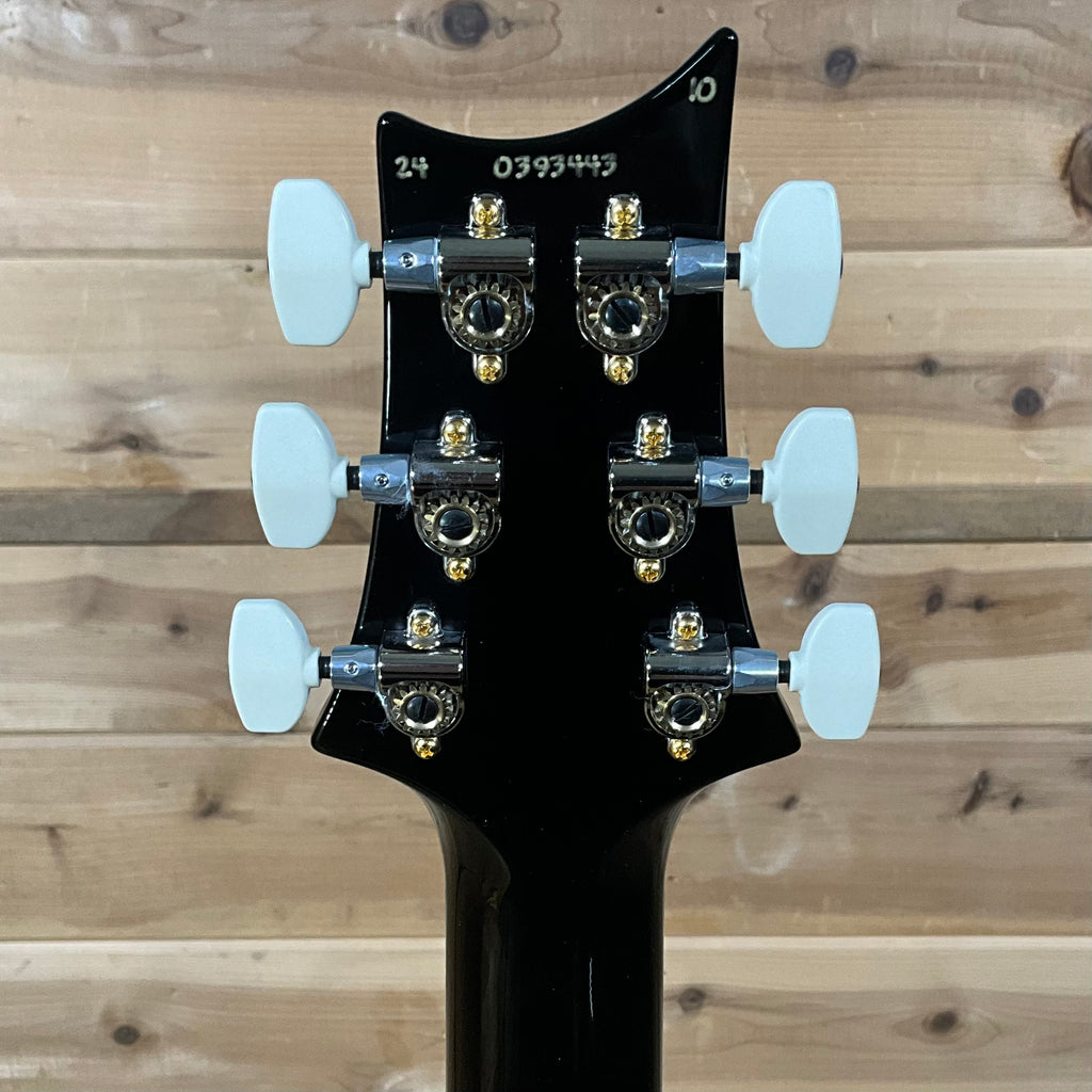 PRS Custom 24 10Top Hybrid Hardware　2012 PRS Custom 24 10 Top Black Gold Wraparound Hybrid Hardware
