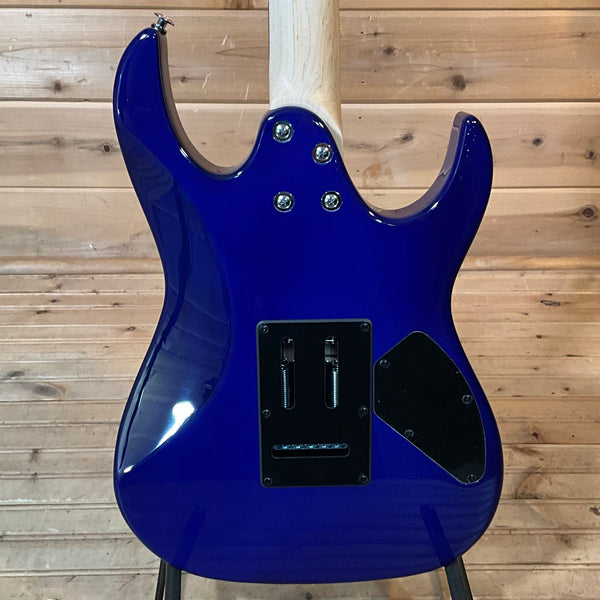 Ibanez Gio GRX70QAL Left Handed Electric Guitar - Transparent Blue Burst