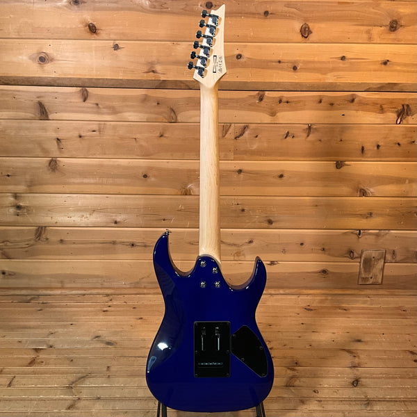 Ibanez Gio GRX70QAL Left Handed Electric Guitar - Transparent Blue Burst