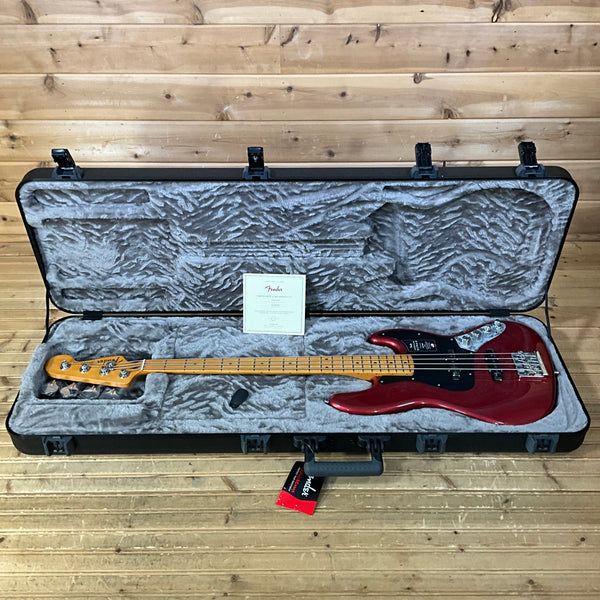 Fender American Ultra II Jazz Bass Electric Bass Guitar - Sinister Red