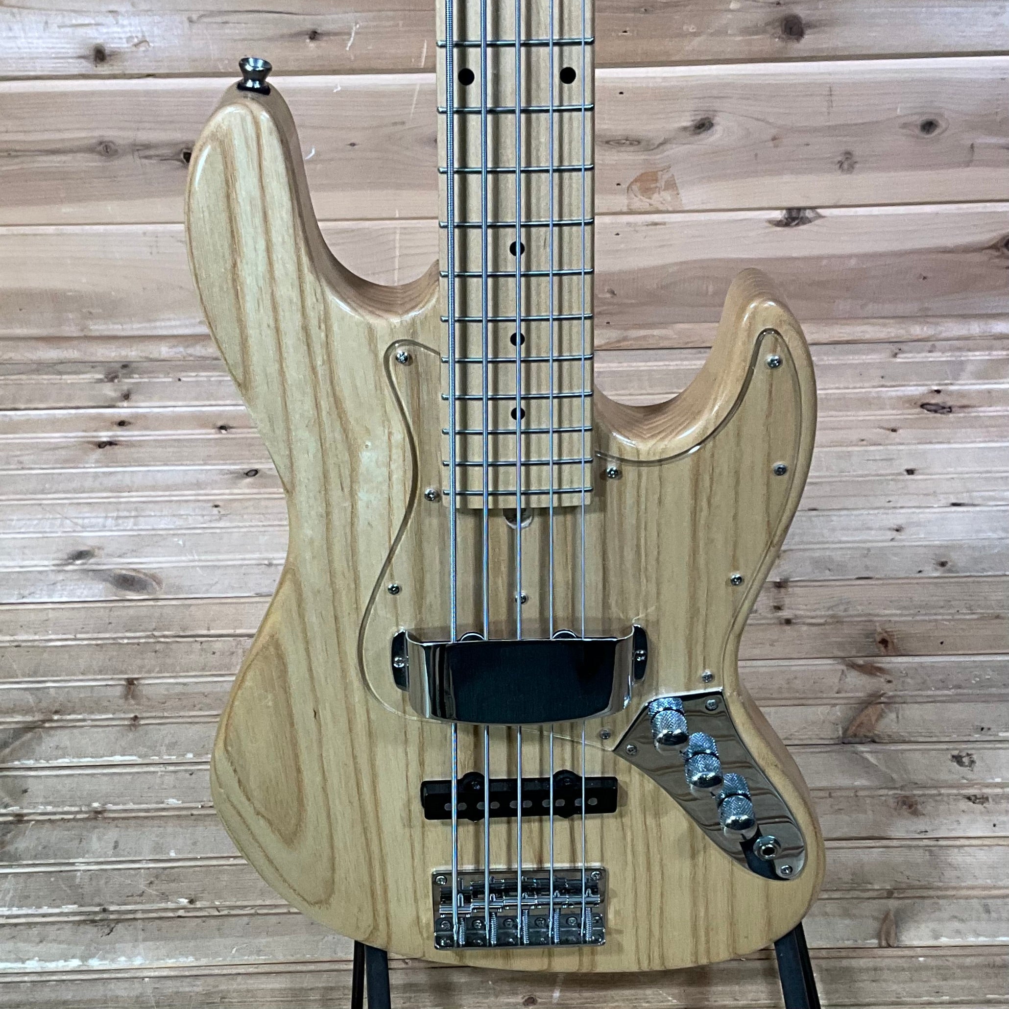 Bacchus Global Series 5-String Jazz Electric Bass Guitar USED - Natural