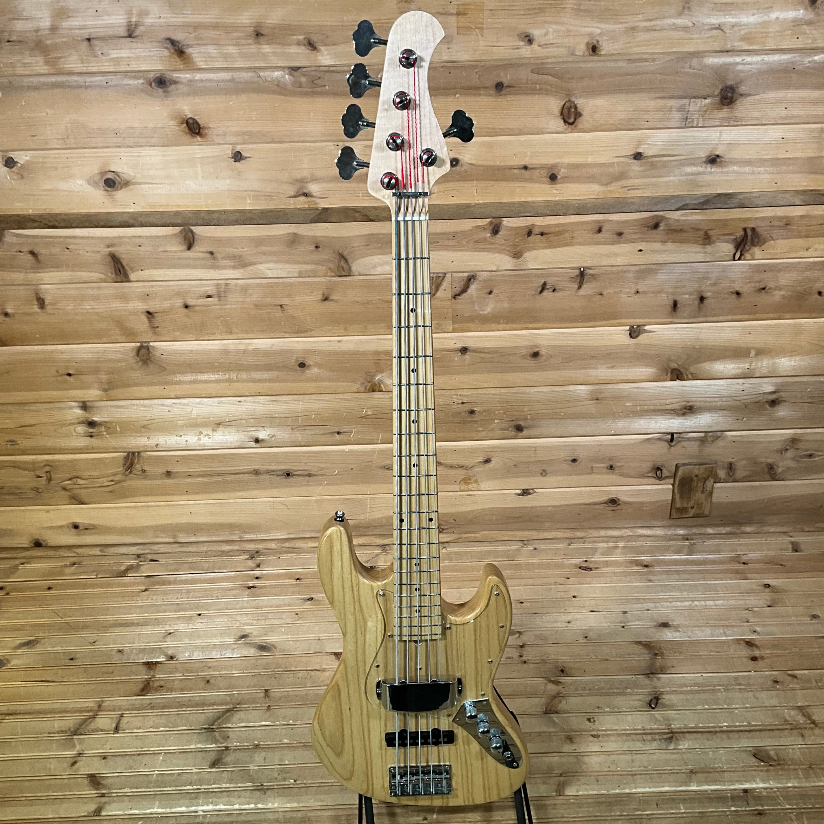 Bacchus Global Series 5-String Jazz Electric Bass Guitar USED - Natural