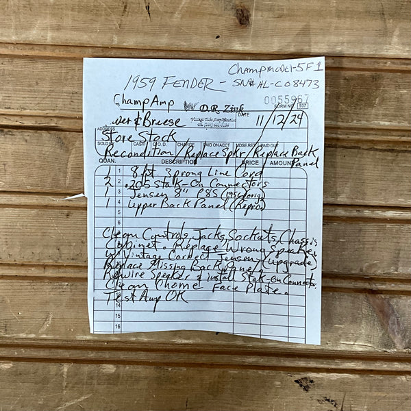 Fender Vintage 1959 Champ 5F1 Guitar Amplifier USED