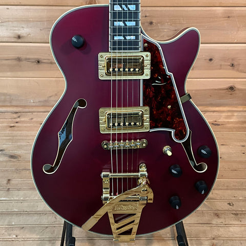 D'Angelico Deluxe Bobby Weir 3 Electric Guitar - Satin Trans Wine