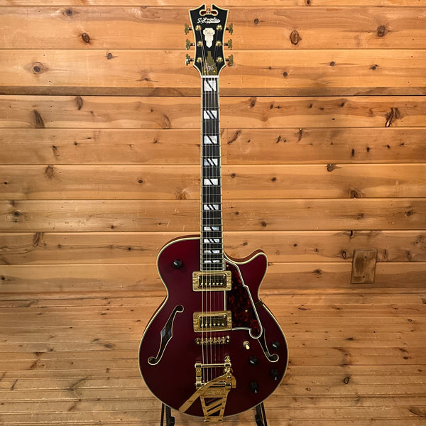 D'Angelico Deluxe Bobby Weir 3 Electric Guitar - Satin Trans Wine