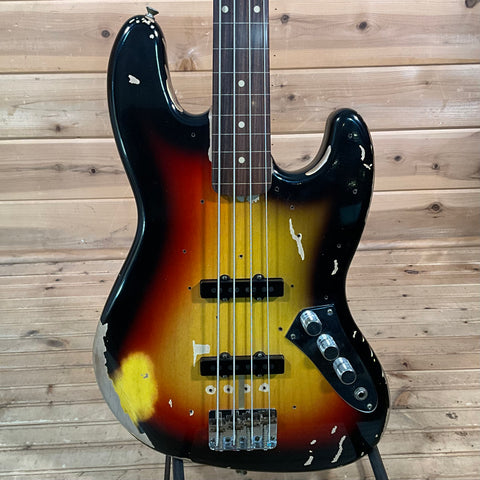 Fender Custom Shop Jaco Pastorius Tribute Fretless Electric Bass - 3-Color Sunburst