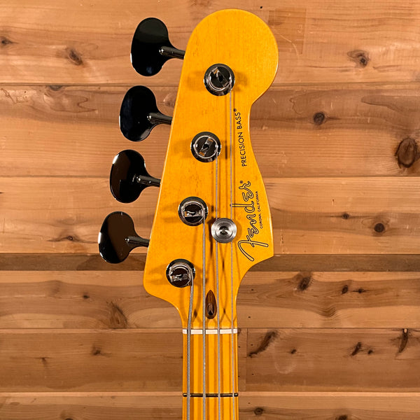 Fender American Professional Classic Precision Electric Bass Guitar - Faded Lake Placid Blue