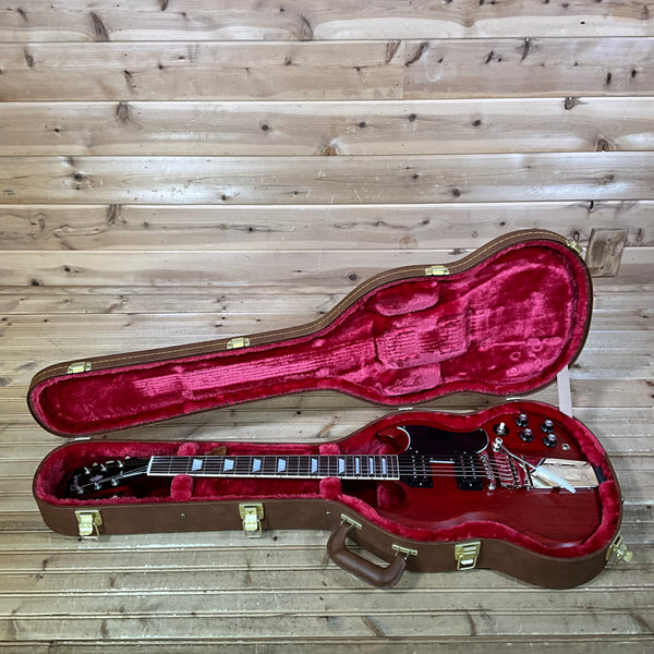 Gibson SG Standard '61 Maestro Vibrola Faded Electric Guitar - Vintage Cherry Satin