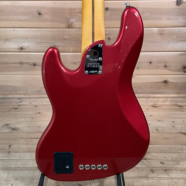 Fender American Ultra II Jazz Bass V Electric Bass Guitar - Sinister Red