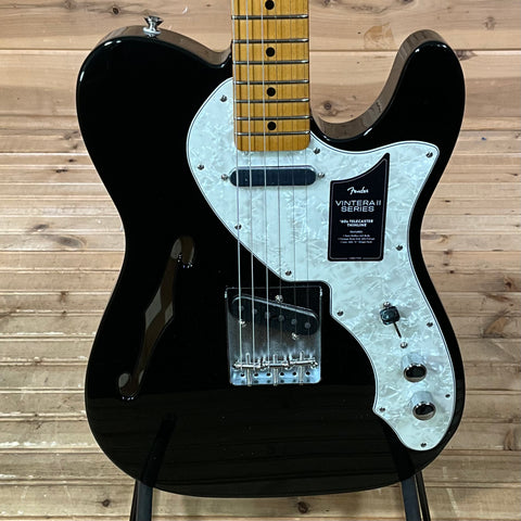 Fender Vintera II '60s Thinline Telecaster Electric Guitar - Black