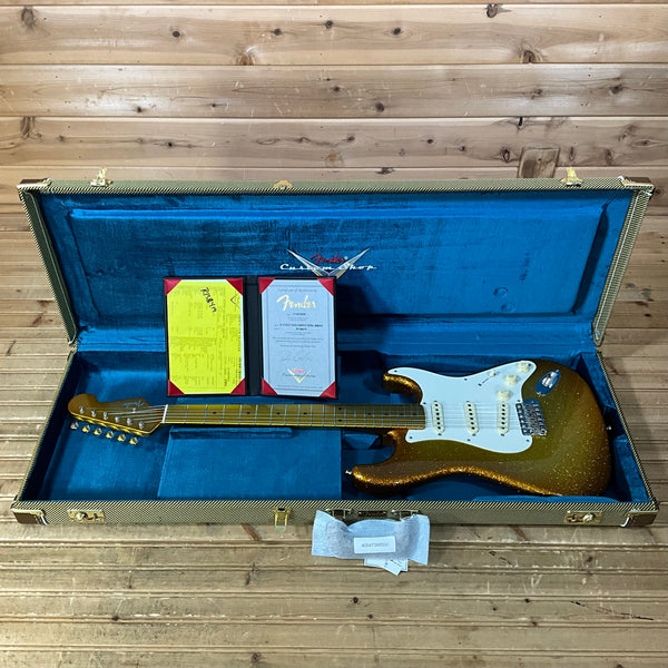 Fender Custom Shop 56 Stratocaster NOS Masterbuilt Dennis Galuszka Electric Guitar - Honey Burst Sparkle
