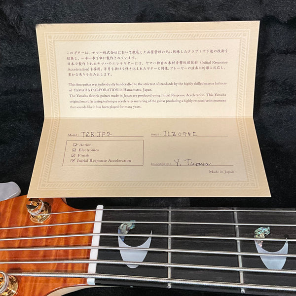 Yamaha TRBJP2 John Patitucci Signature Bass - Amber