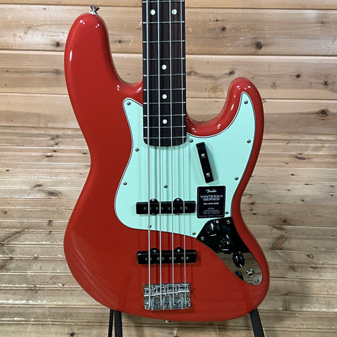 Fender Vintera II '60s Jazz Bass 4-String Electric Bass Guitar - Fiesta Red