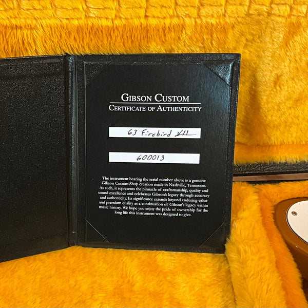 Gibson Custom 1963 Firebird VII Electric Guitar - Double Gold