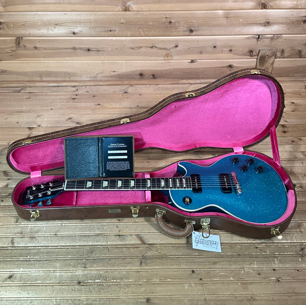 Gibson Custom 1954 Les Paul Standard Electric Guitar - Kamen Blue Shift Sparkle