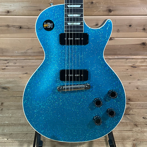 Gibson Custom 1954 Les Paul Standard Electric Guitar - Kamen Blue Shift Sparkle