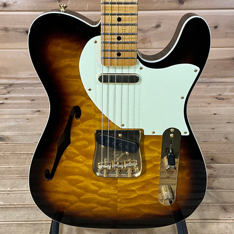 Fender Custom Shop 1963 Telecaster Thinline Time Capsule Quilted Top Electric Guitar - 2-Color Sunburst