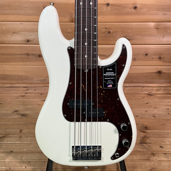 Fender American Professional II Precision V Bass - Olympic White