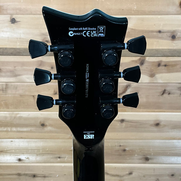 ESP LTD EC-1000T QM Electric Guitar - Charcoal Burst