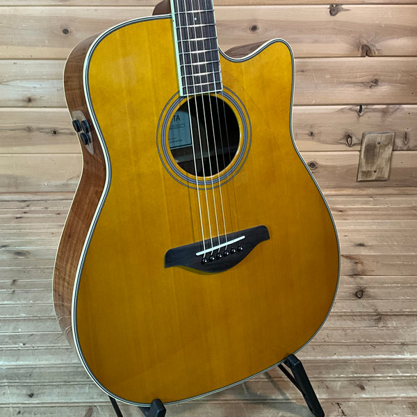 Yamaha FGC-TA TransAcoustic Acoustic Guitar - Vintage Tint