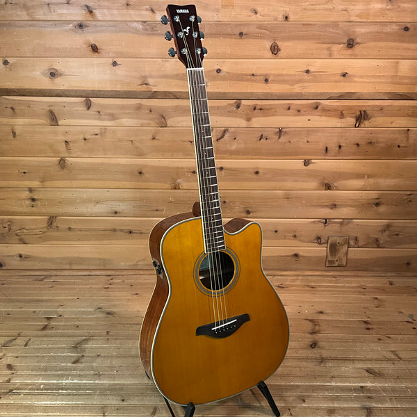 Yamaha FGC-TA TransAcoustic Acoustic Guitar - Vintage Tint
