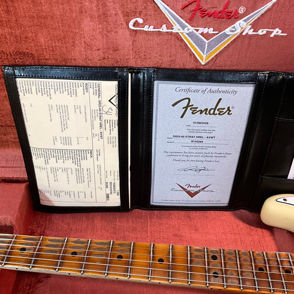 Fender Custom Shop 1969 Stratocaster Heavy Relic Electric Guitar - Aged Vintage White