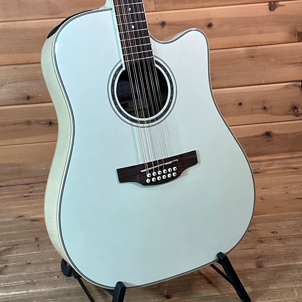 Takamine GD37CE-12 12 String Acoustic Guitar - Pearl White - Huber