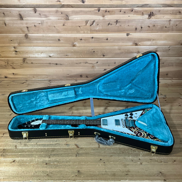 Epiphone Jimi Hendrix "Love Drops" Flying V Electric Guitar - Ebony