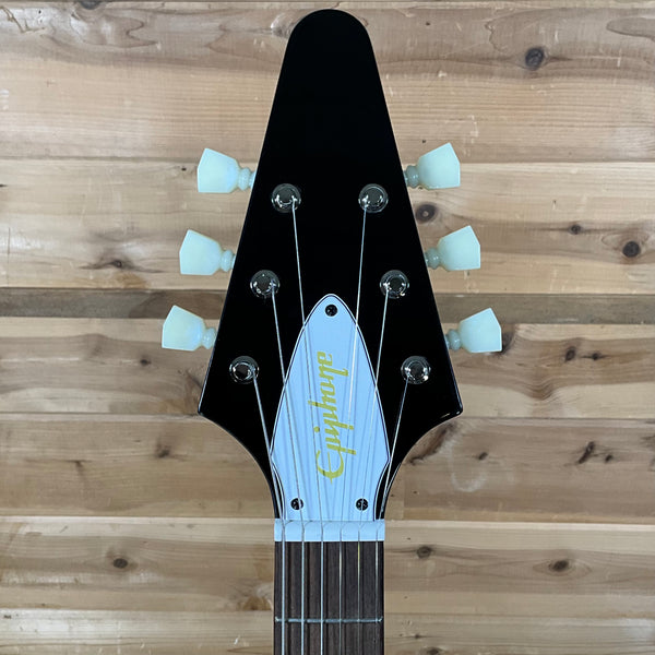 Epiphone Jimi Hendrix "Love Drops" Flying V Electric Guitar - Ebony