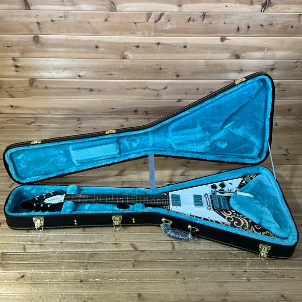 Epiphone Jimi Hendrix "Love Drops" Flying V Electric Guitar - Ebony