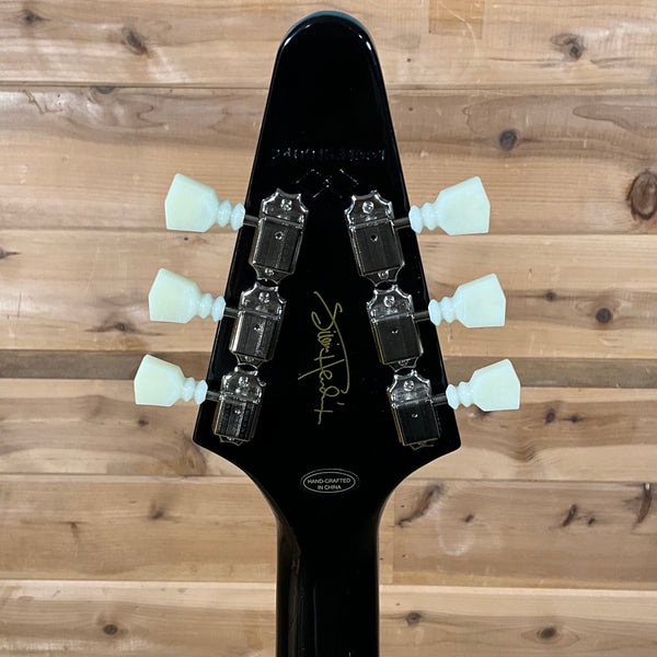 Epiphone Jimi Hendrix "Love Drops" Flying V Electric Guitar - Ebony