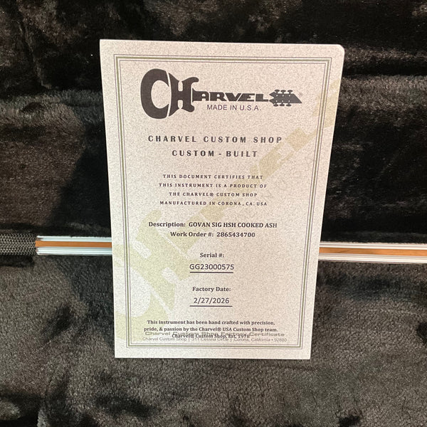 Charvel Guthrie Govan USA Signature HSH Carmelized Ash Electric Guitar - Natural
